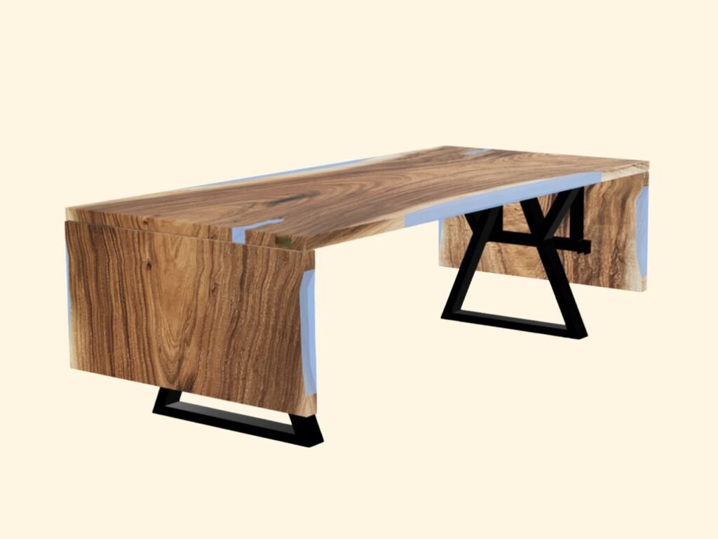 New epoxy plank table