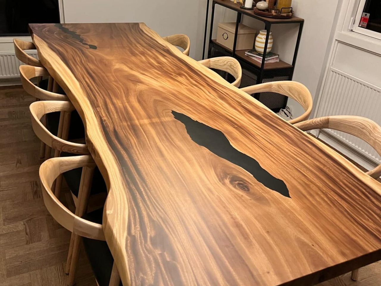 Solid wood table
